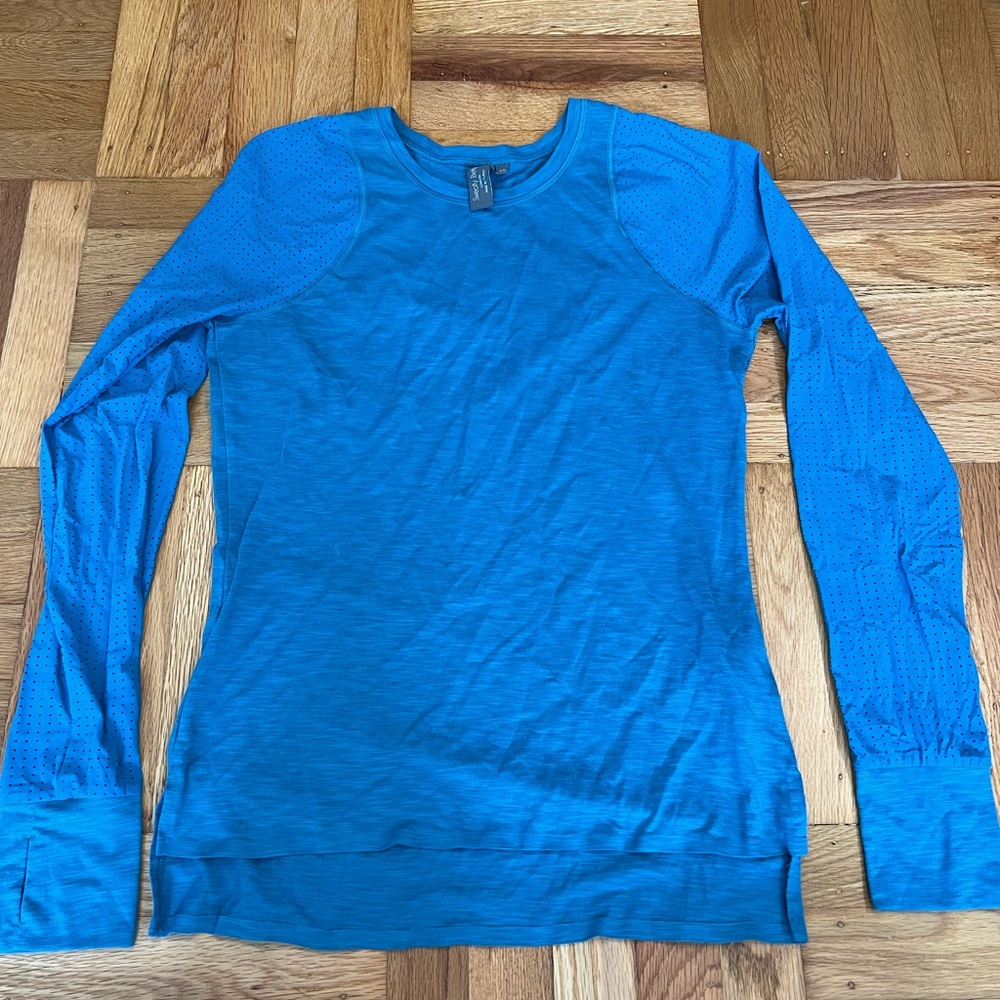 Sweaty Betty Teal Long Sleeve Top